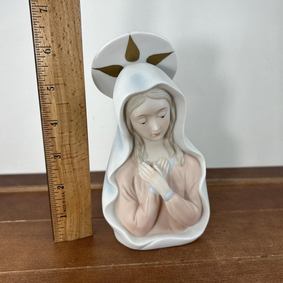 1983 Lefton China 03926 Madonna 6" Christopher Collection Porcelain‎ Figurine - Picture 2 of 6